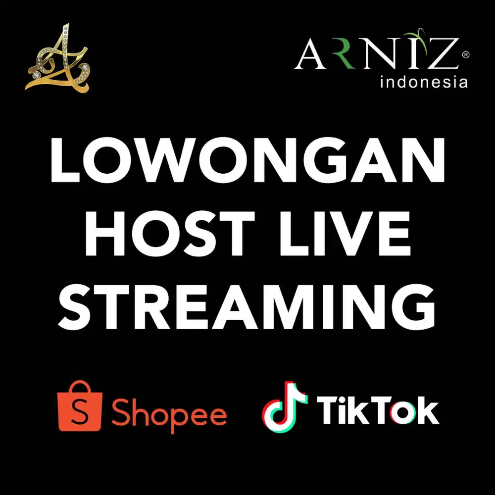 LOWONGAN HOST LIVE TIKTOK SHOPEE