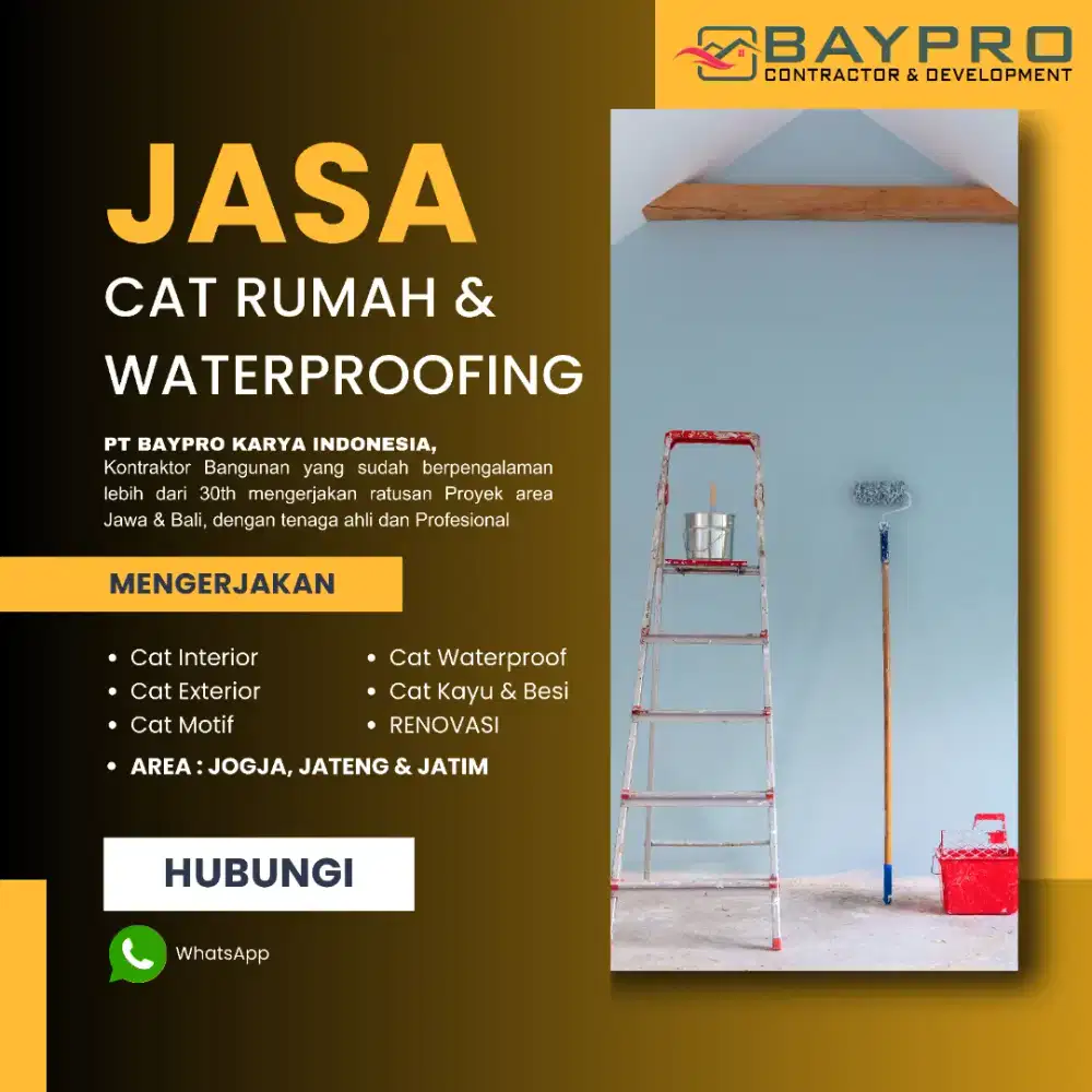 JASA CAT RUMAH, CAT TEMBOK, WATERPROOFING KEBOCORAN