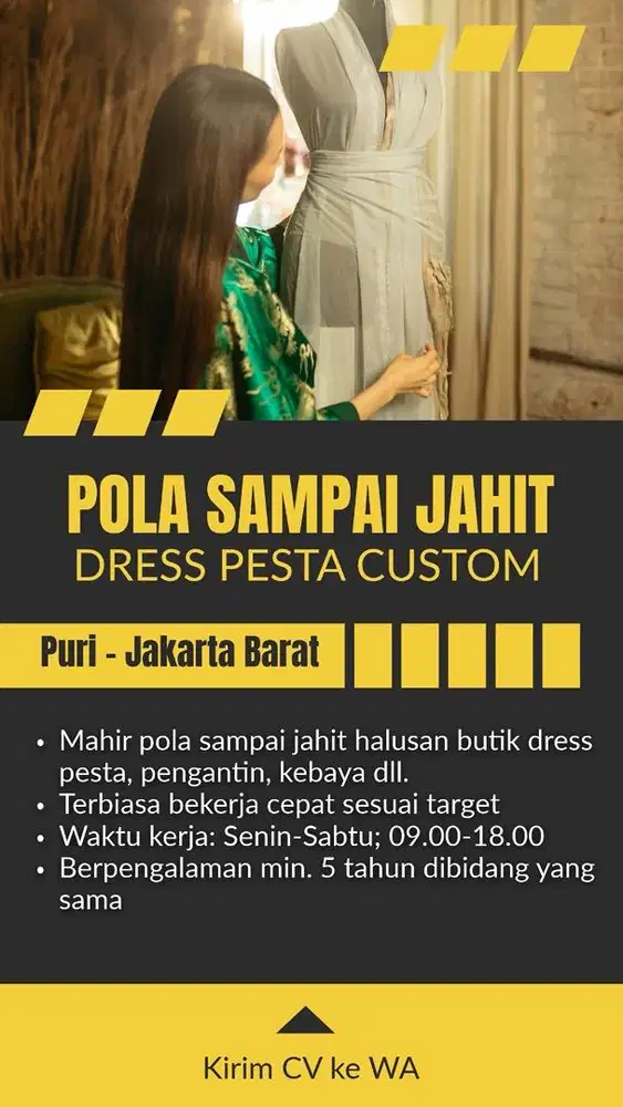 Tukang pola jahit sample