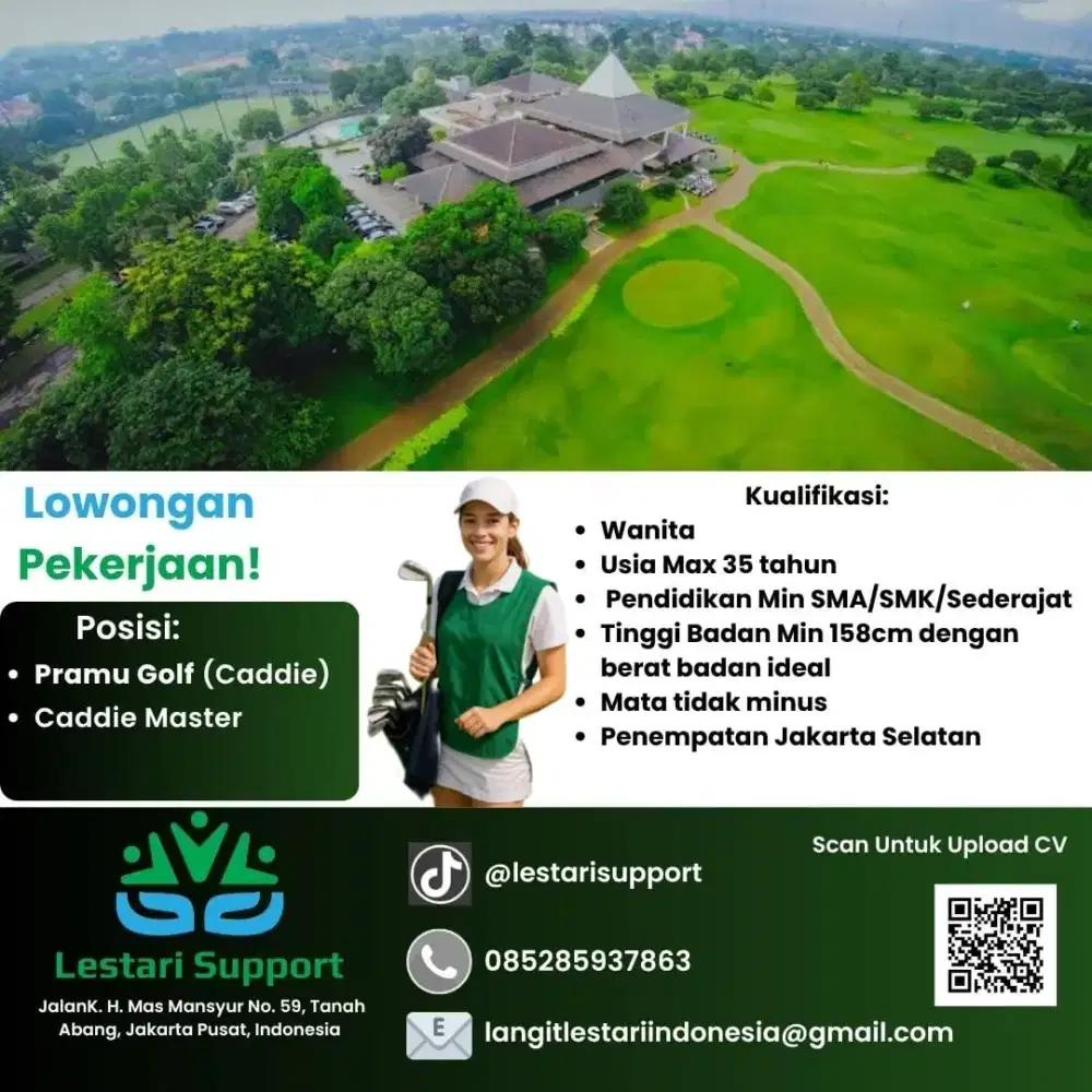 Dibutuhkan Caddie & Caddie Master