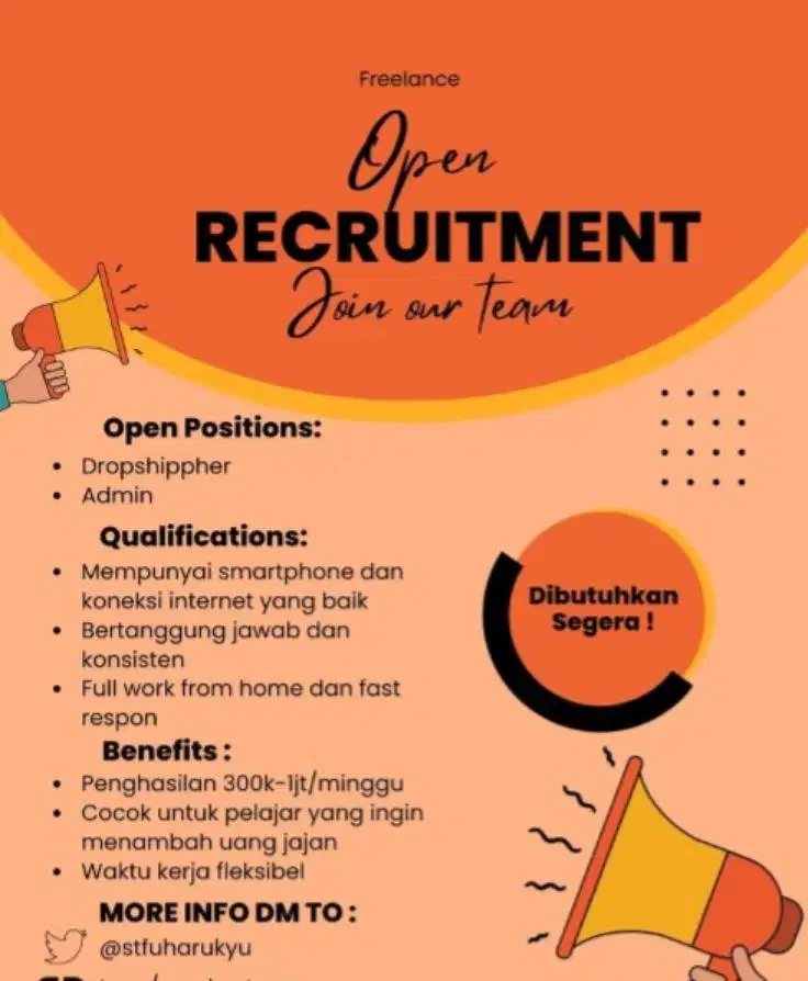 Lowongan kerja freelance/wfh
