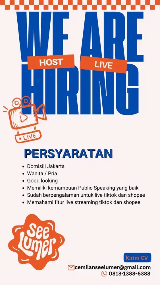 HOST LIVE TIKTOK DAN SHOPEE