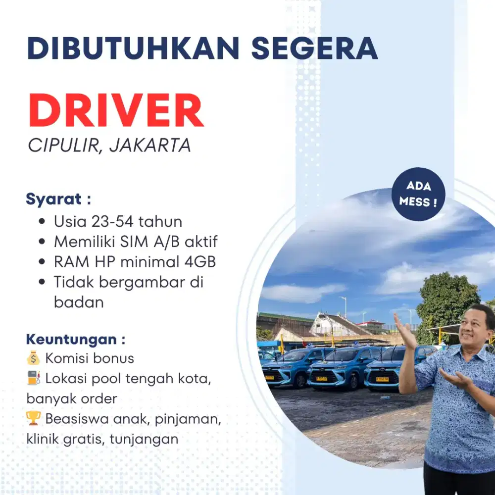 LOWONGAN KERJA DRIVER