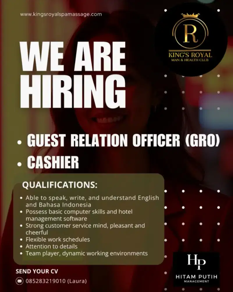 MARKETING GRO DAN RECEPTIONIST SPA
