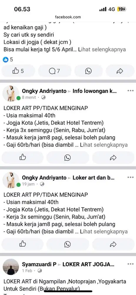 Loker ART tidak menginap