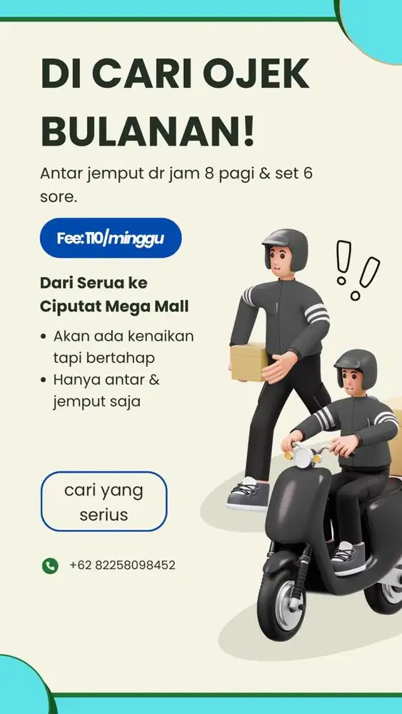 Ojek Bulanan Antar Jemput