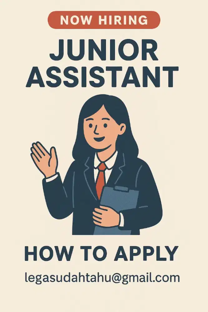 Lowongan Junior Assistant