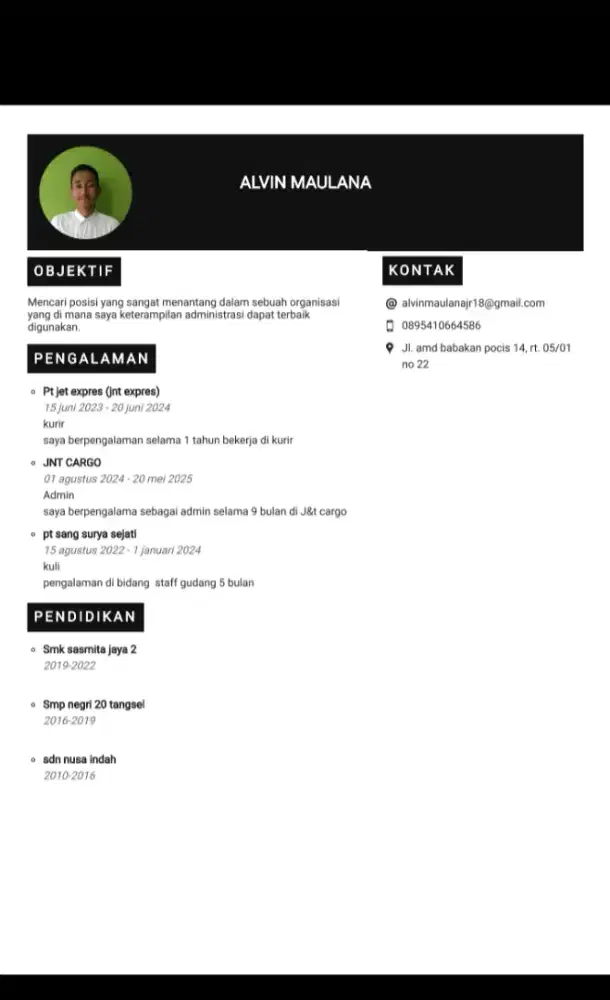 info loker nya ka