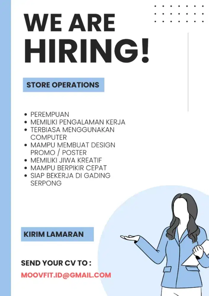 Lowongan Terbuka Store Operations
