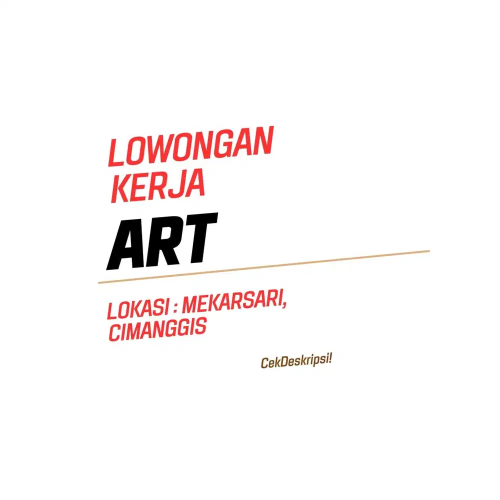 DICARI ART PULANG-PERGI! 2 Hari Sekali! CEK DESKRIPSI