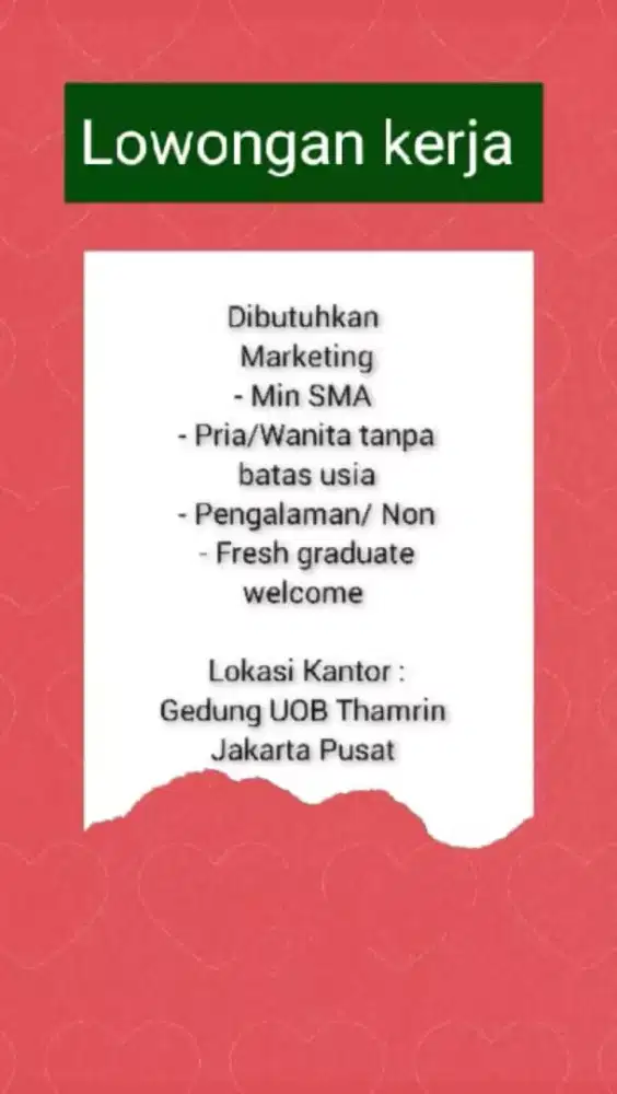 Marketing dan Assisten Manager