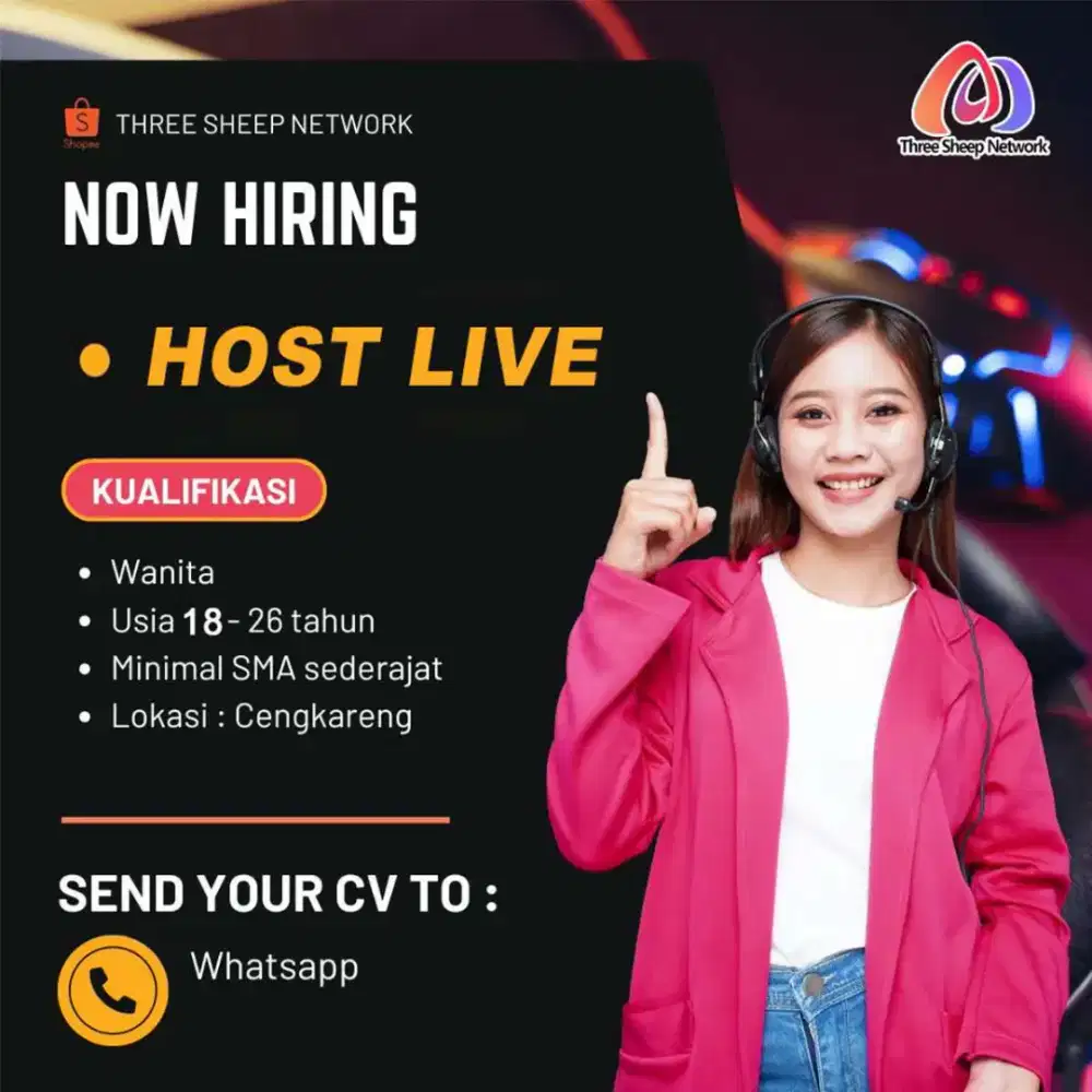 lowongan kerja host live