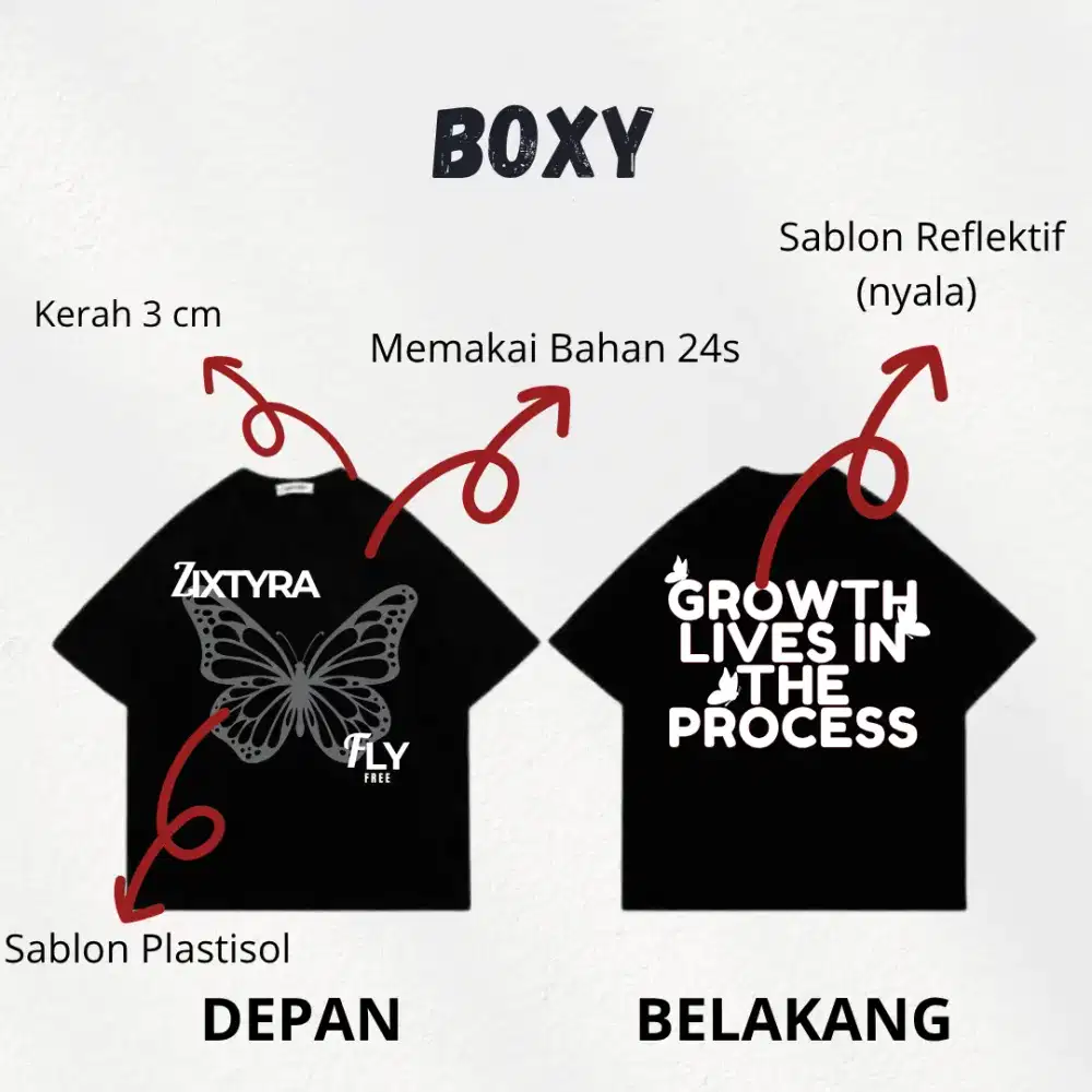 Jual Baju Boxy Brand lokal
