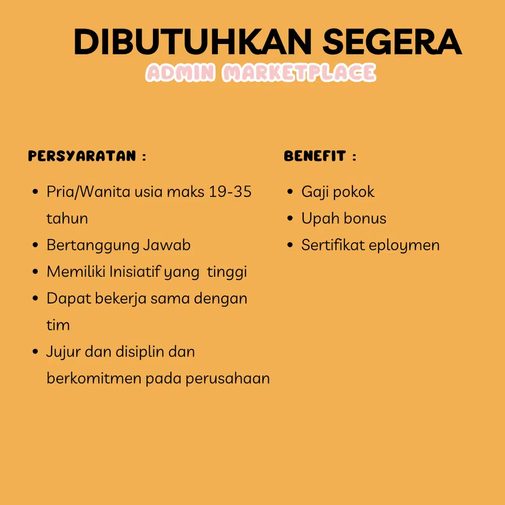 Loker Admin Marketplace