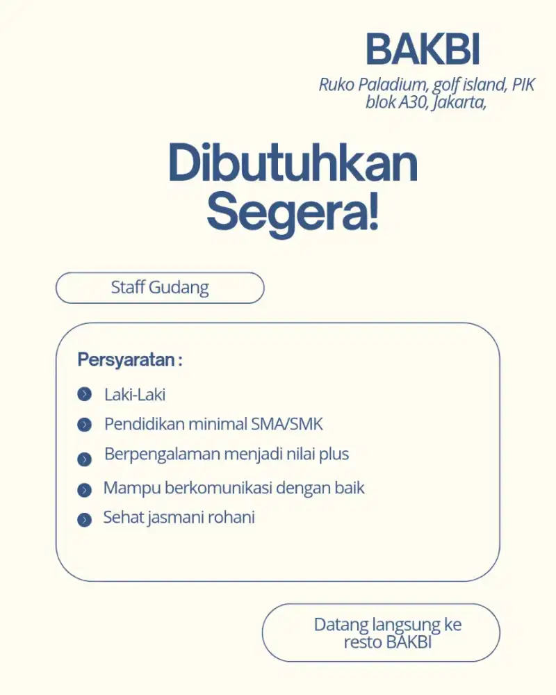 Lowongan Pekerjaan