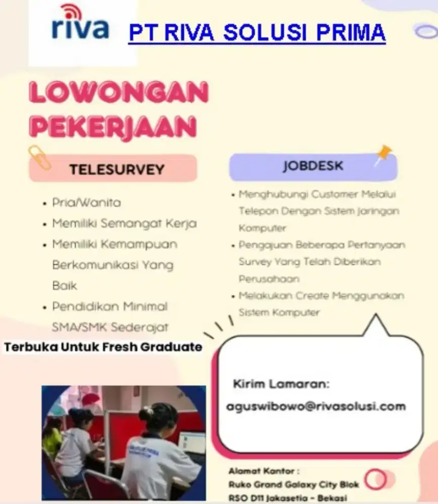 Dibutuhkan Segera Telemarketing
