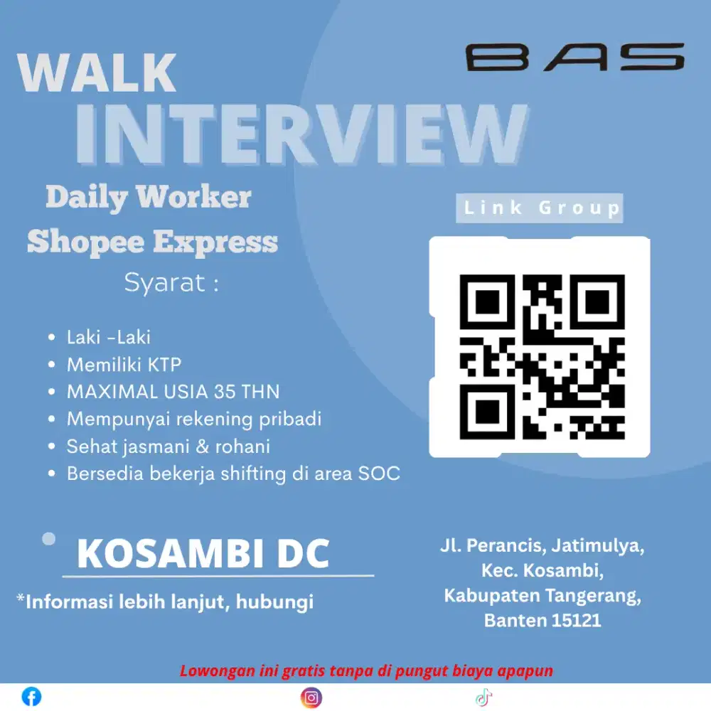 Lowongan kerja daily walker