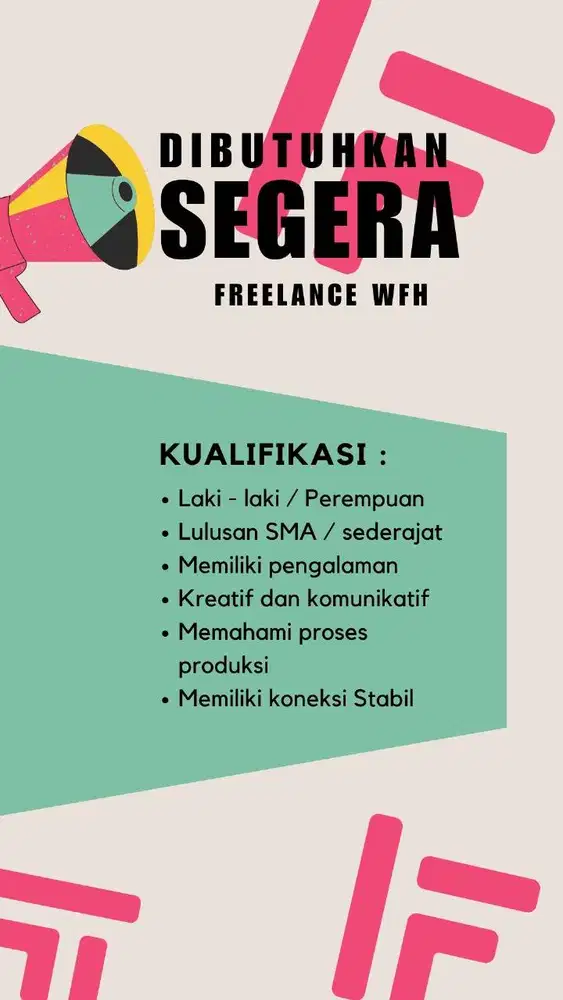 Freelance kerja dari rumah