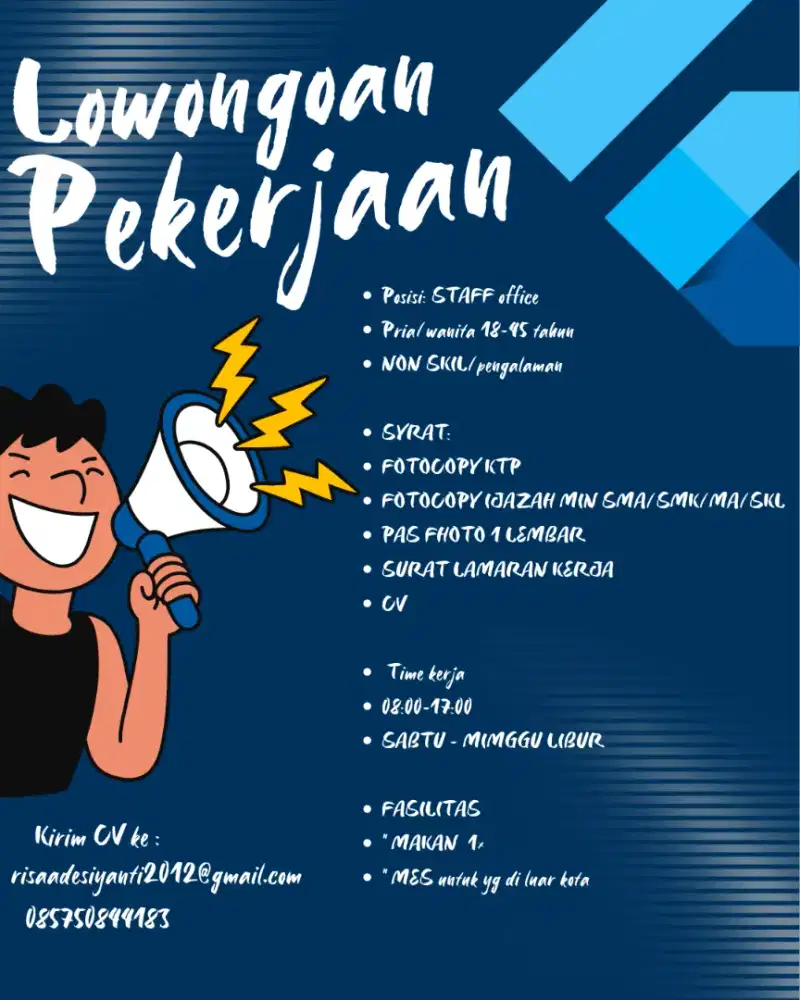 Di buka lowongan kerja
