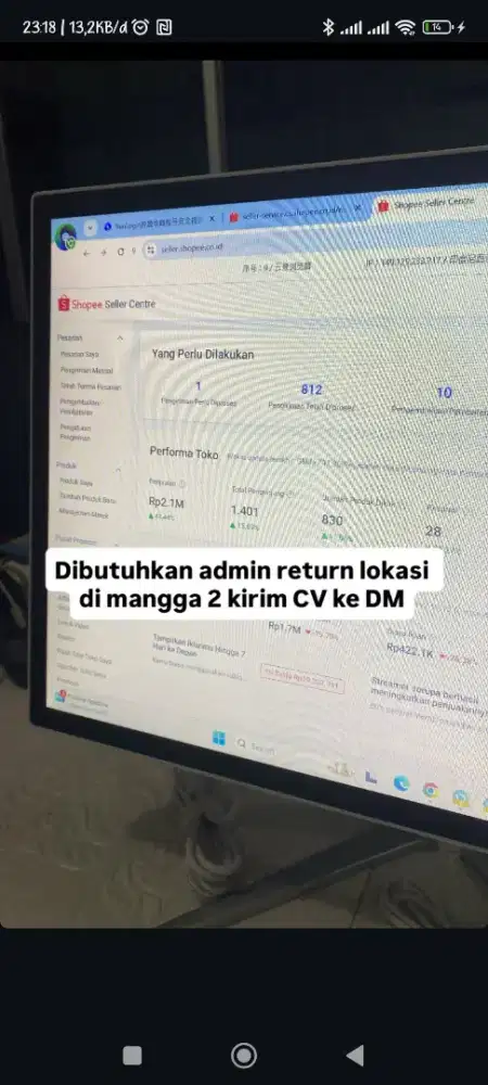 Admin perempuan (Bagian Retur)