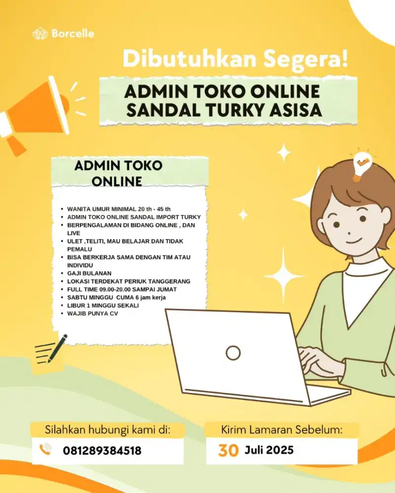 Di cari admin toko online