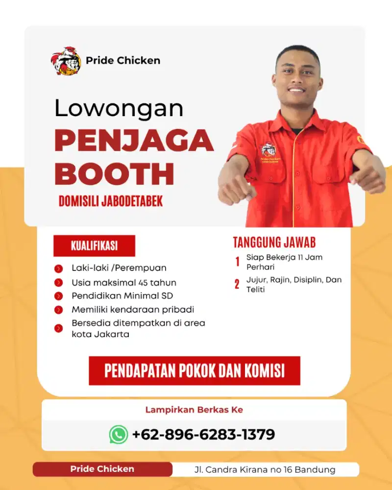 penjaga booth chicken