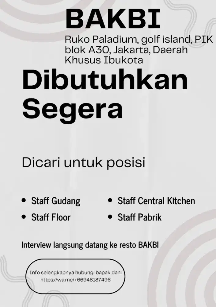 Lowongan Pekerjaan