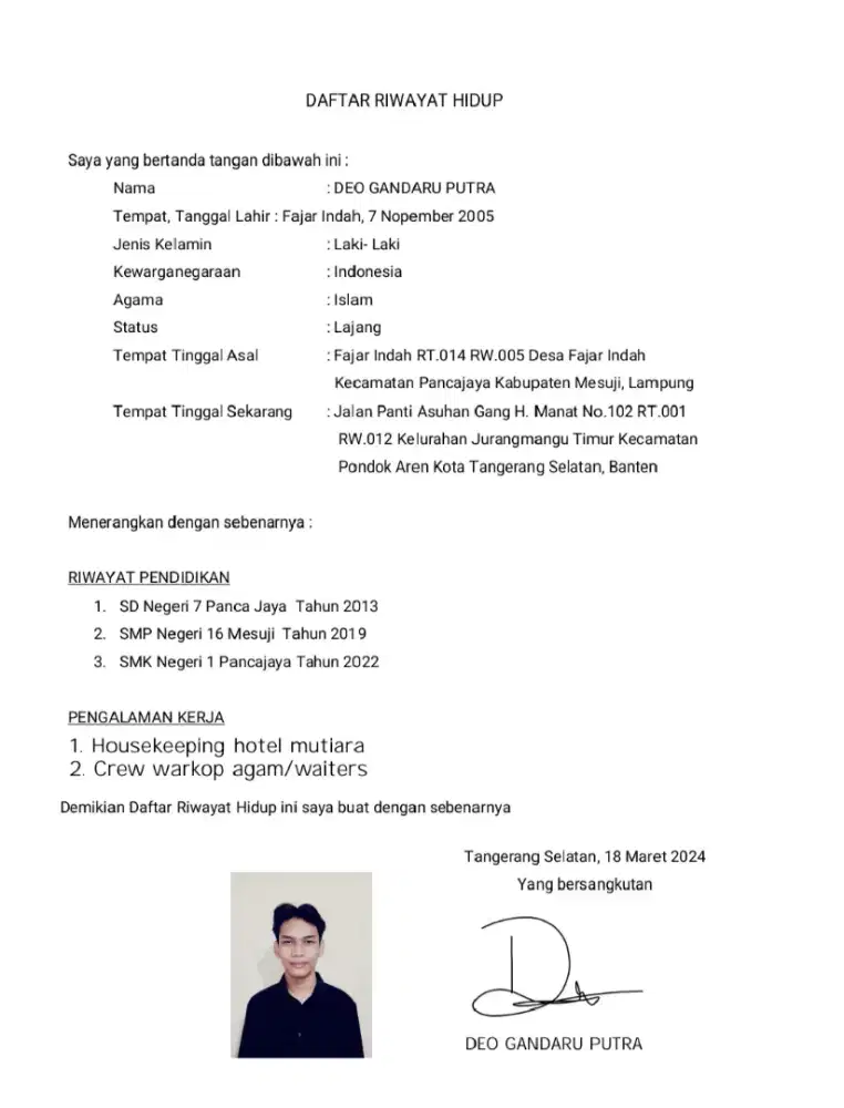 Mencari pekerjaan