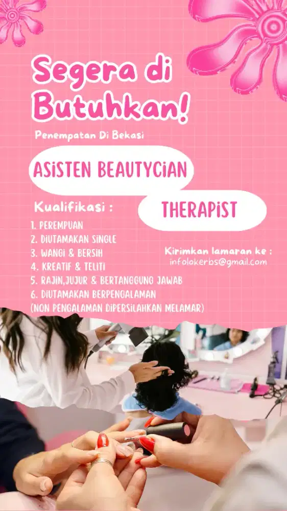 Asisten Beautycian terapis