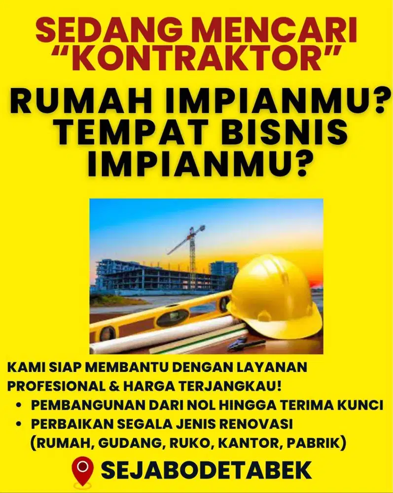 JASA KONTRAKTOR PEMBANGUNAN & RENOVASI BANGUNAN