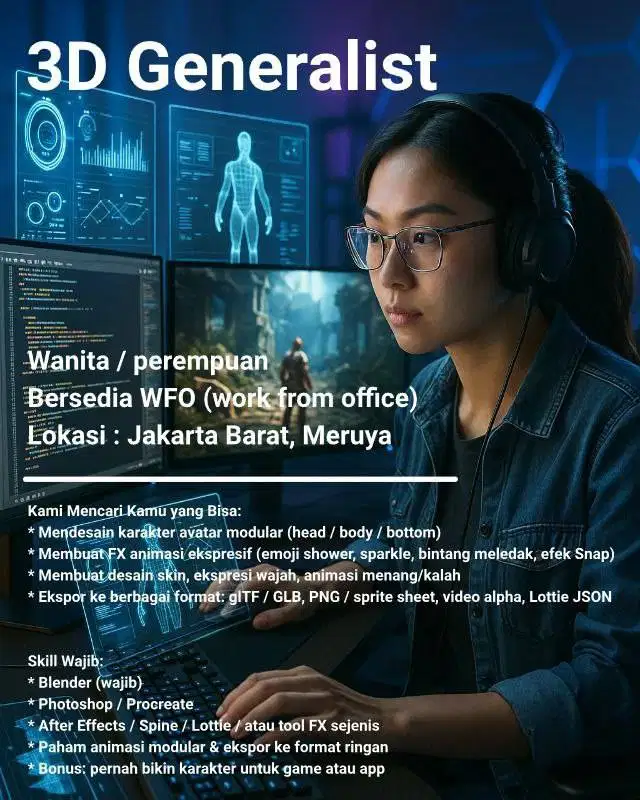 WE’RE HIRING Creative Designer – Modular Avatar & FX Animator (2D/3D)