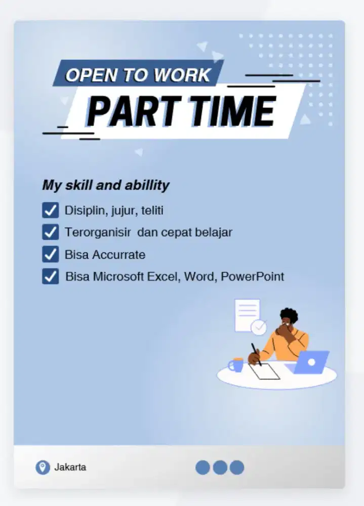 Cari Part Time/Freelance
