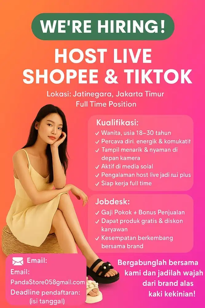 Host shopee dan tiktok shop