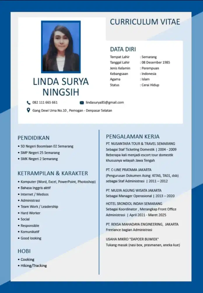 Butuh kerja secepatnya