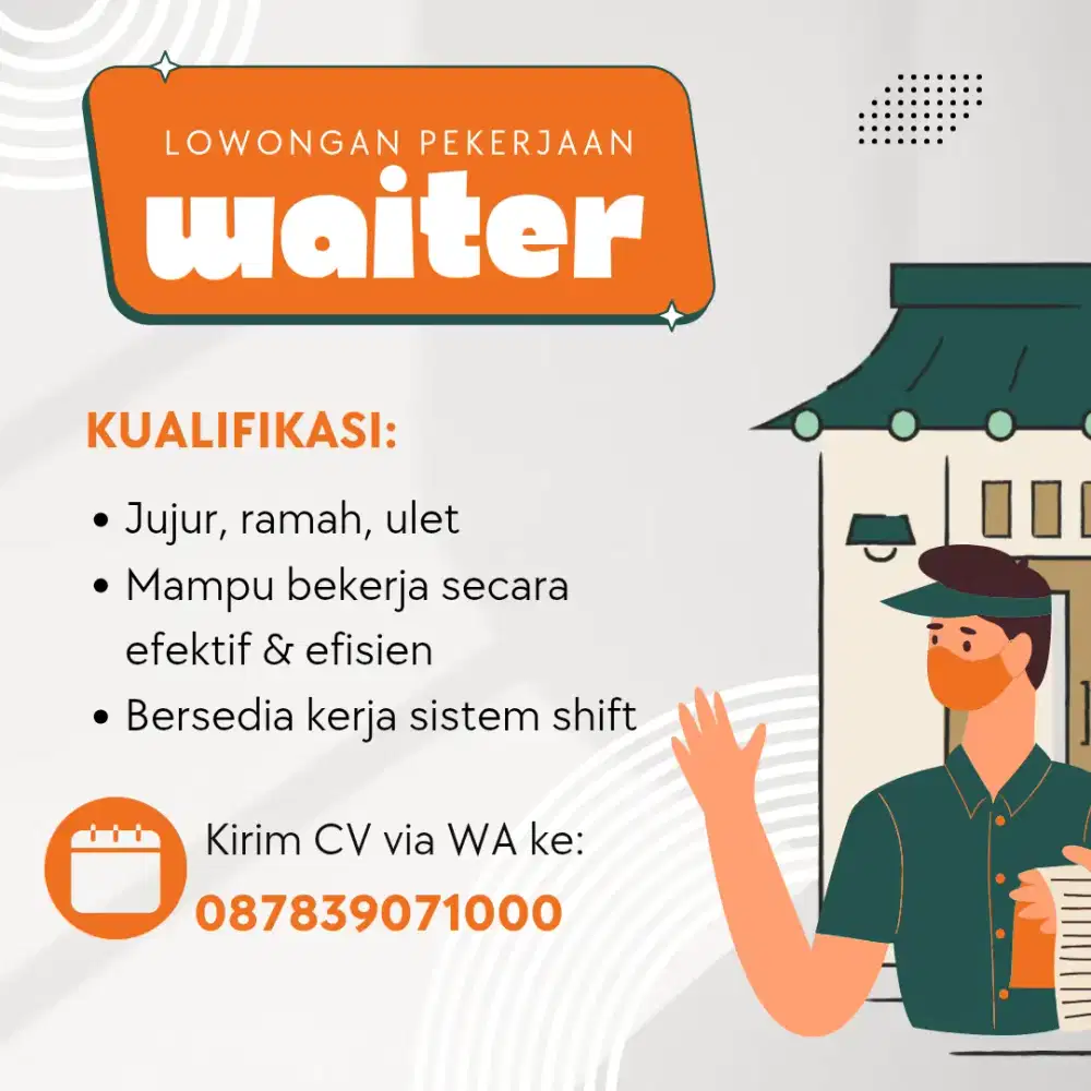 Lowongan Pelayan Cafe