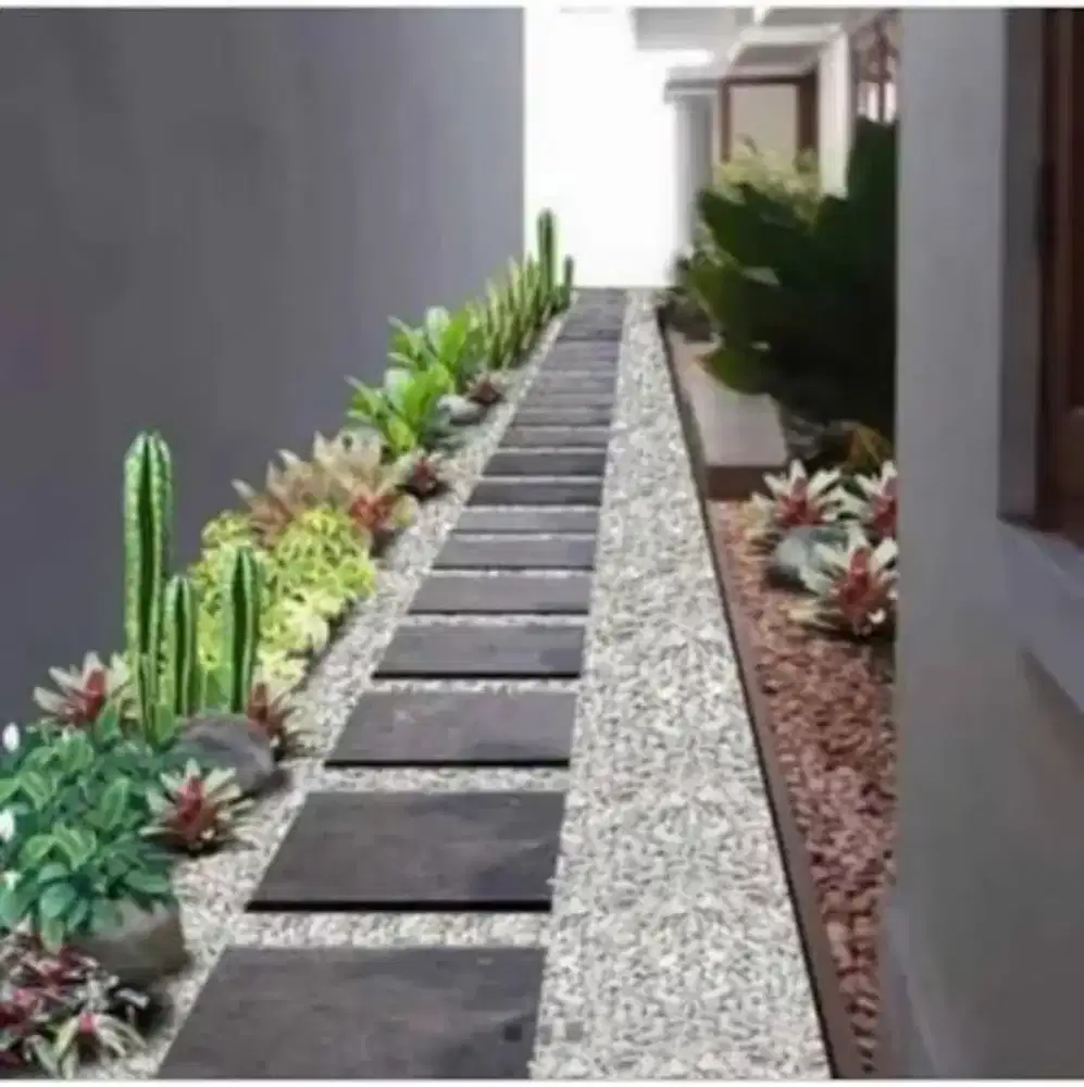 Jasa pembuatan taman kering -taman minimalis