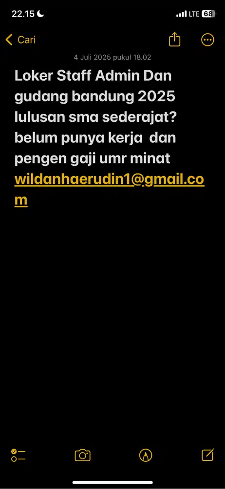 Info Loker Bandung Juli 2025