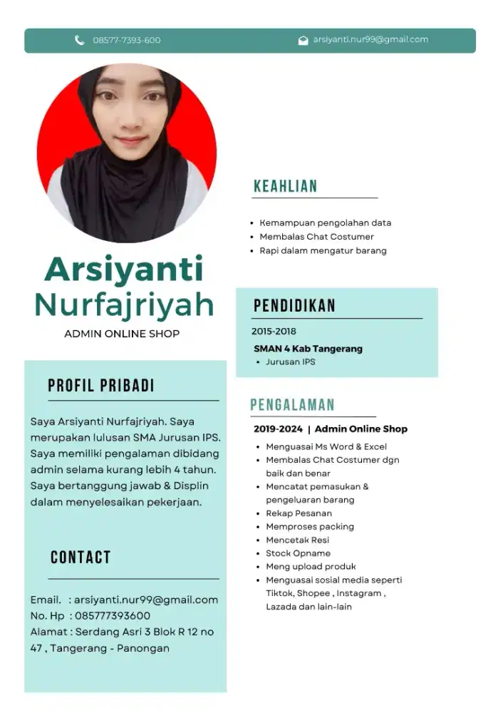 MENCARI PEKERJAAN ADMIN ONLINE SHOP & PACKING