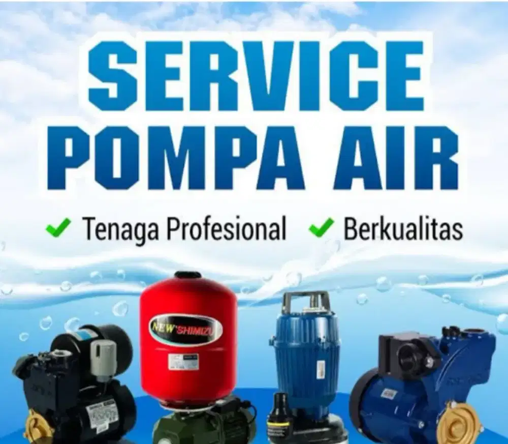 tukang servis pompa air, tukang servis sanyo