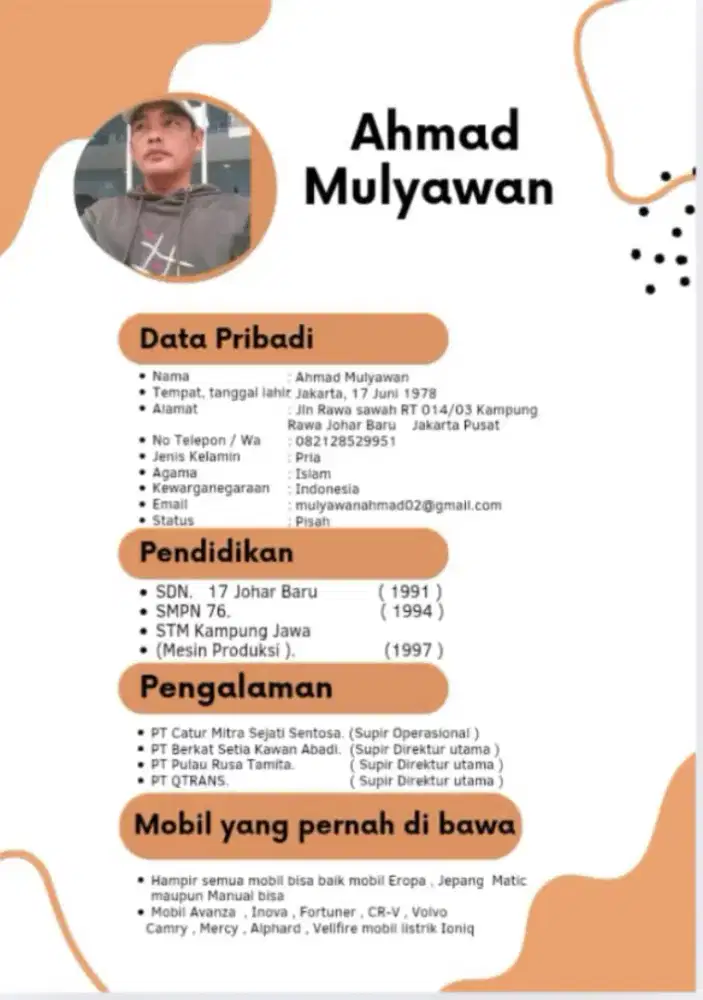 Mencari Pekerjaan sebagai Driver sudah berpengalaman