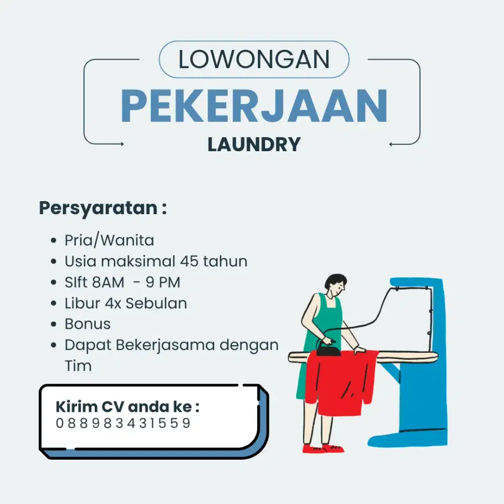 Lowongan Kerja Laundry