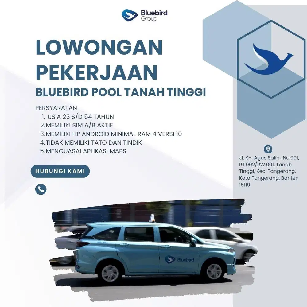 Driver BLUEBIRD Tangerang
