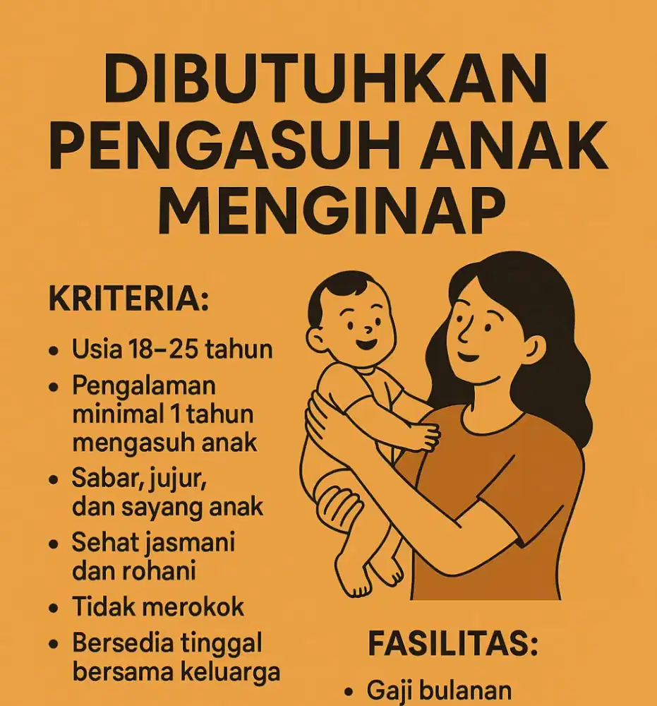 Lowongan Pengasuh anak