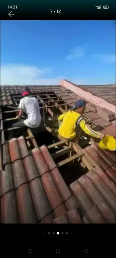 atap bocor kanopi atap bajarigan terpasang dll
