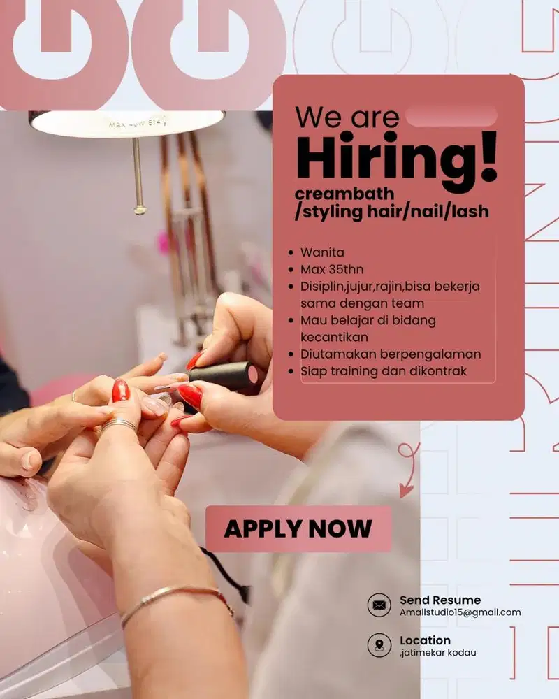 lowongan capster/therapist