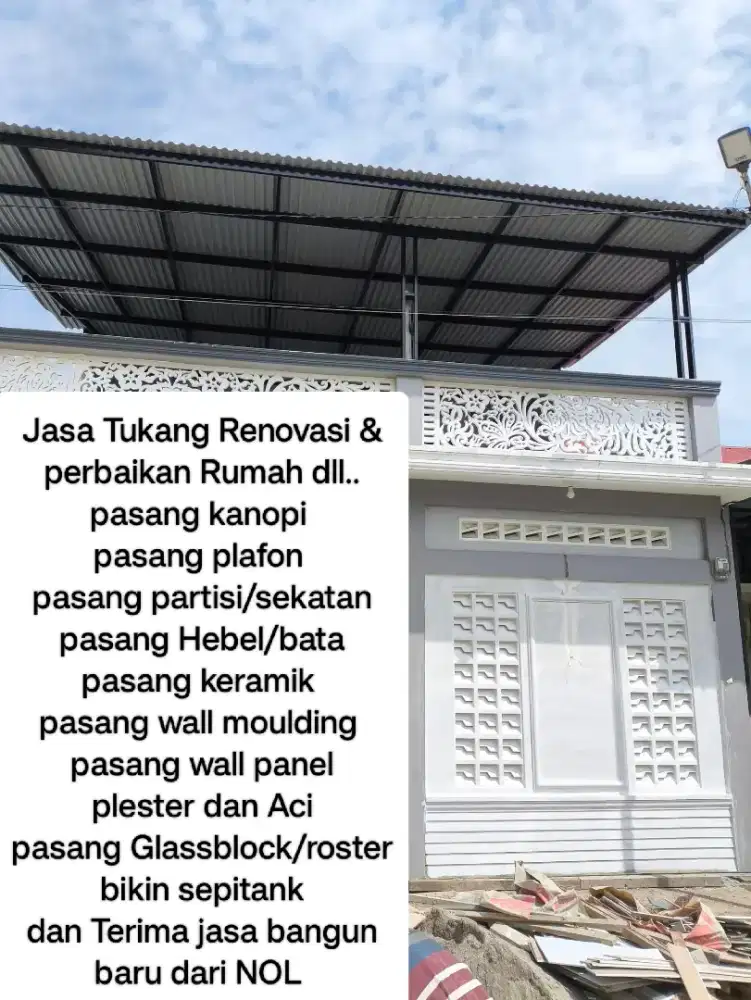 (jasa) Tukang bangunan Renovasi perbaikan dan bangun langsung tukang