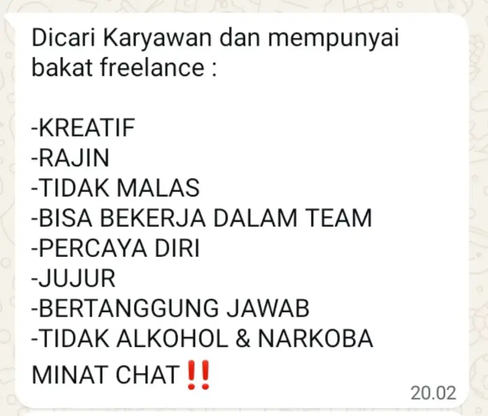 SEGERA DI BUTUHKAN