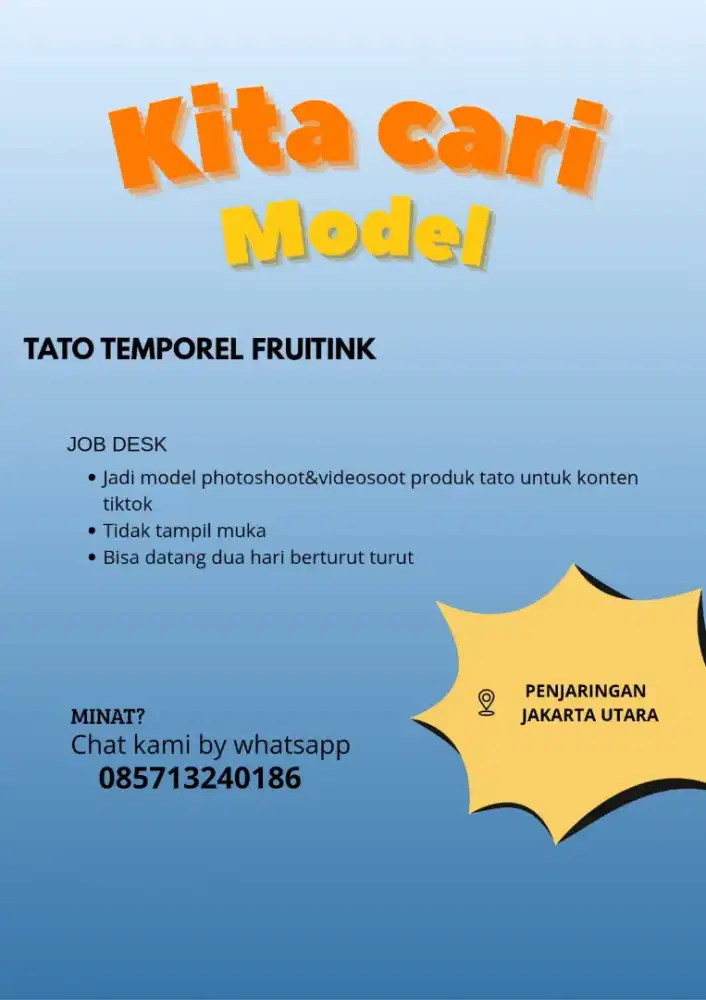 CARI MODEL TATO FRUITINK