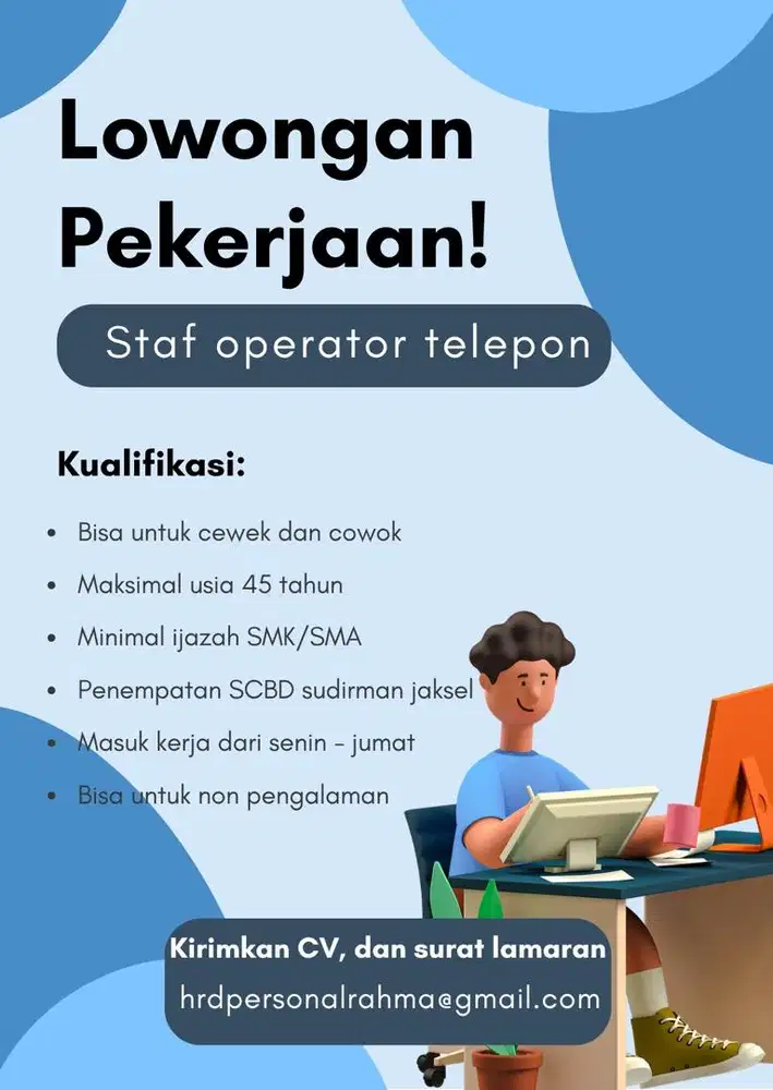 Loker tanpa admin dan tanpa tahan ijazah