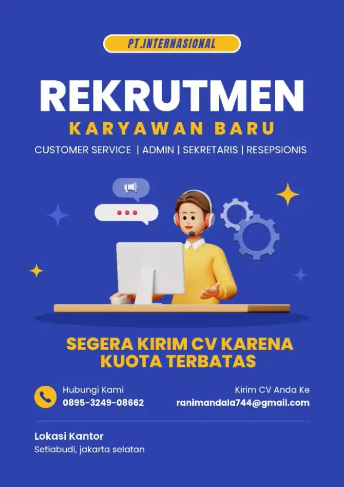 lowongan pekerjaan di derah jakarta selatan